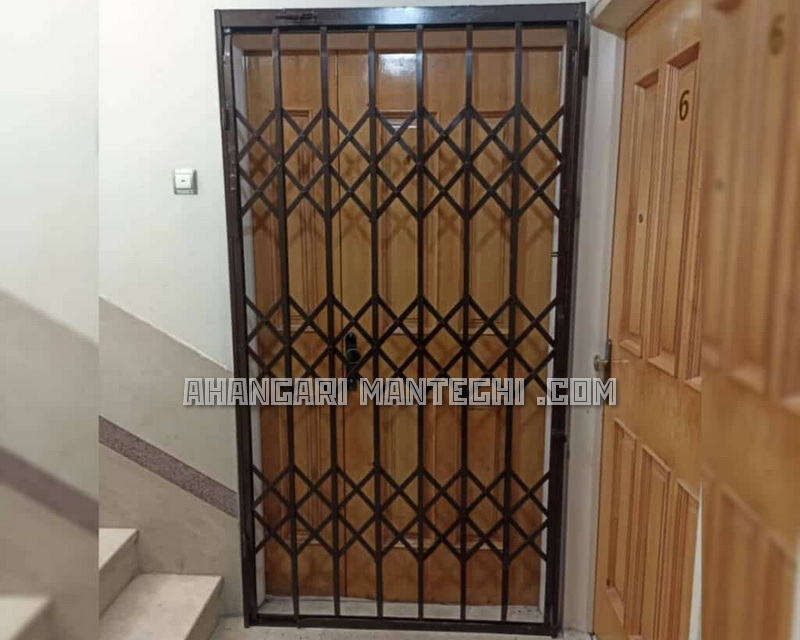 حفاظ درب آکاردئونی رنگ کوره ای الکترواستاتیک (1)